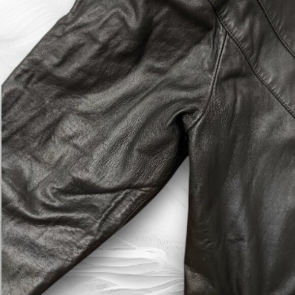 Vintage Women's Mink Fur Jacket Size M/L Elegant Dark Brown Mink Jacket - Picture 13 of 14